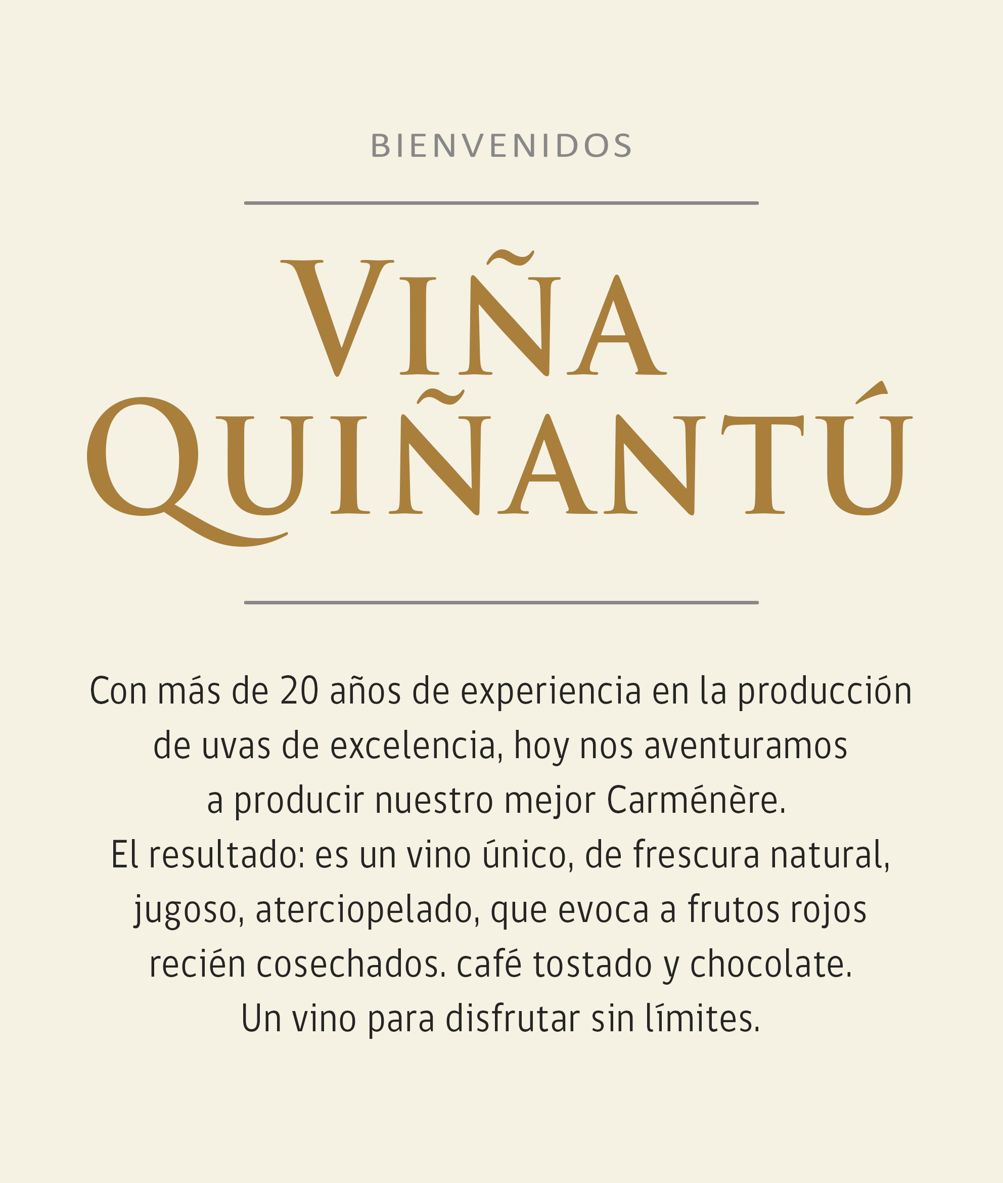 bienvenida